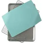 Nordic Ware 3-Piece Cookie Set with Aqua Baking Mat