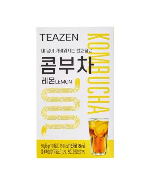 Teazen Kombucha Lemon 10 Sticks