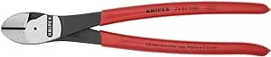 KNIPEX - 74 01 250 SBA Tools - High Leverage Diagonal Cutters (7401250SBA), 10 inches