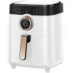 Air Fryer, ALLCOOL Airfryer Oven 8QT Large 1700W 8-in-1 with Touch Screen Air Fryers Dishwasher Safe Nonstick Basket Freidora de Aire 36 Recipes BPA & PFOA Free White