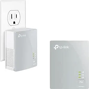 TP-Link TL-PA4010KIT AV600 Nano Powerline Adapter Starter Kit Up to 500Mbps(Renewed)