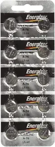 Energizer LR44 1.5V Button Cell Battery 10 Pack (Packaging May Vary)