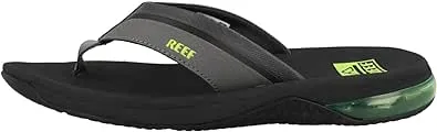 REEF Anchor Men's Beach Flip Flop, Water Friendly, Cushioning Heel Airbag