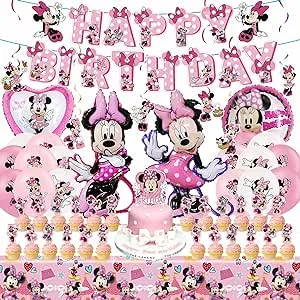 Pink Mouse Birthday Party Decorations