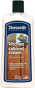 THOMASVILLE KITCHEN CABINET CREAM - Multisurface Wood Cleaner and Polish Furniture Quick Shine Restorer Protector Kitchen Cabinets Surface Cleaner House Cleaning Supplies Home Improvement, 12 Oz