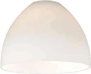 Lighting Satin White Glass Shade for Light Fixture - 1-5/8-Inch Fitter Opening