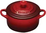 Le Creuset Mini Round Cocotte | Stoneware Olive, 8 fl. oz.