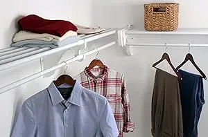 EZ Shelf Expandable Closet Kit with End Brackets