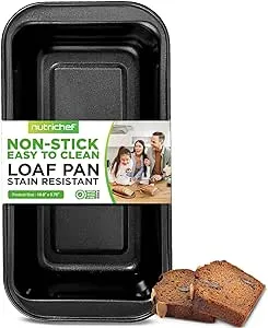 Nutrichef Non-Stick Loaf Pan Black