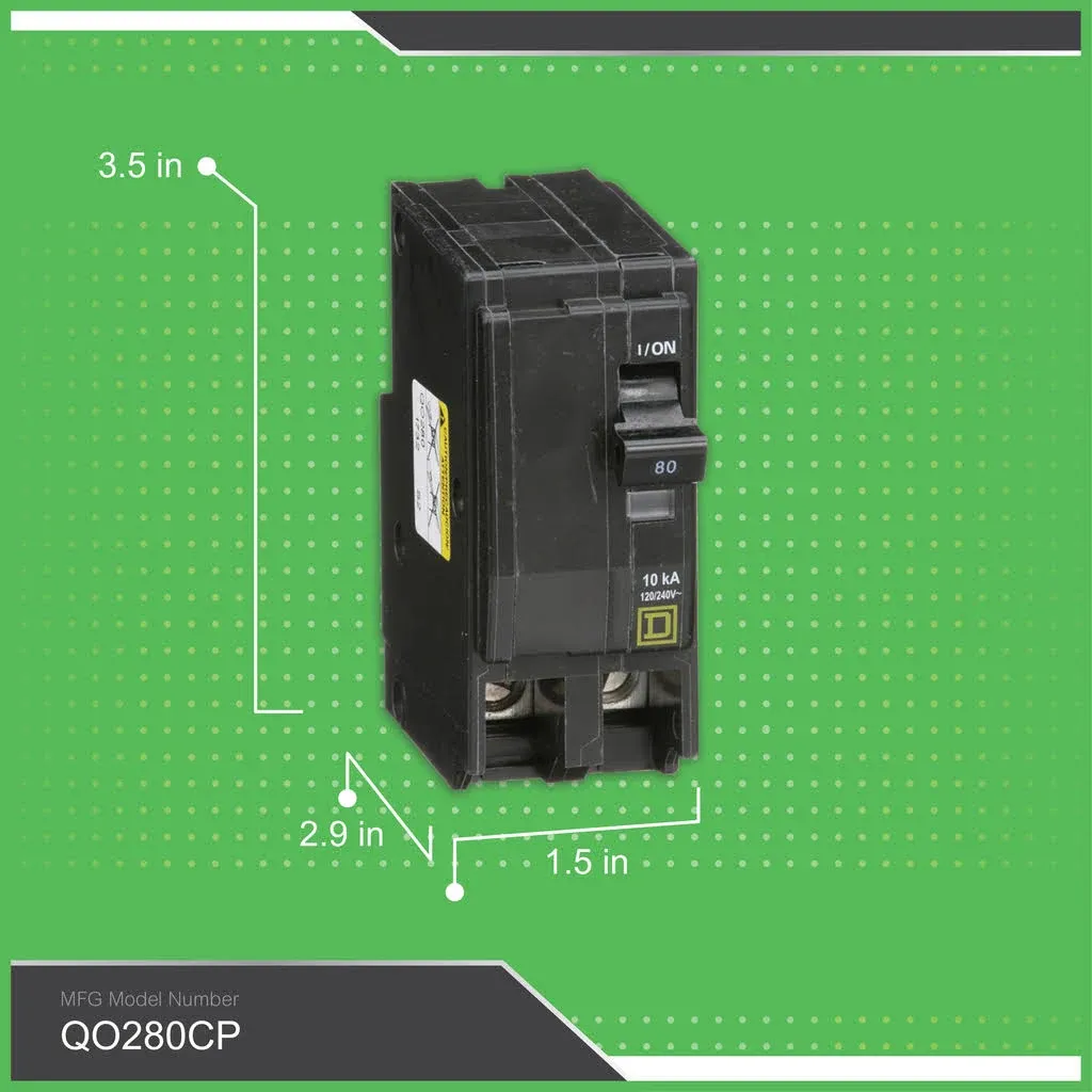 Square D QO280 2 Pole Circuit Breaker