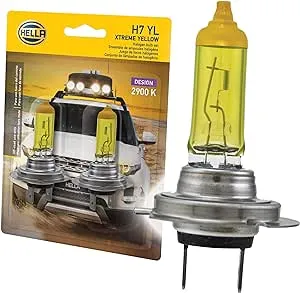 HELLA H7 YL Xtreme Yellow Bulb (12V 55W), 2 Pack