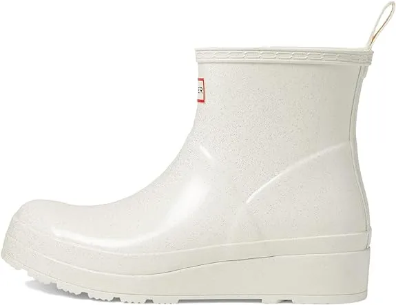 Hunter Boots | Women's Play Starcloud Glitter Short Rain Boots 8 Shaded White