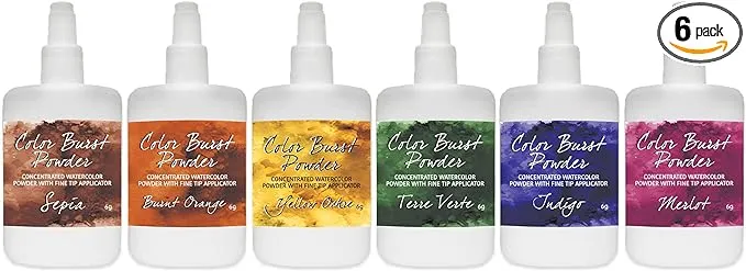 Color Burst Powder - Earth Tones (6 Pack)