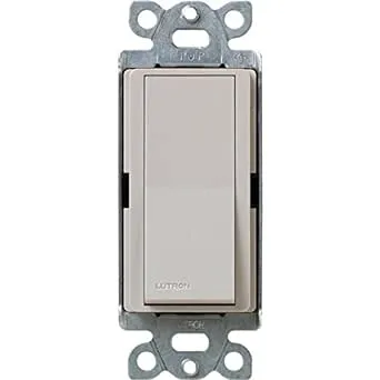 Lutron SC-1PS-TP Claro Single-Pole Switch - 15A - Taupe