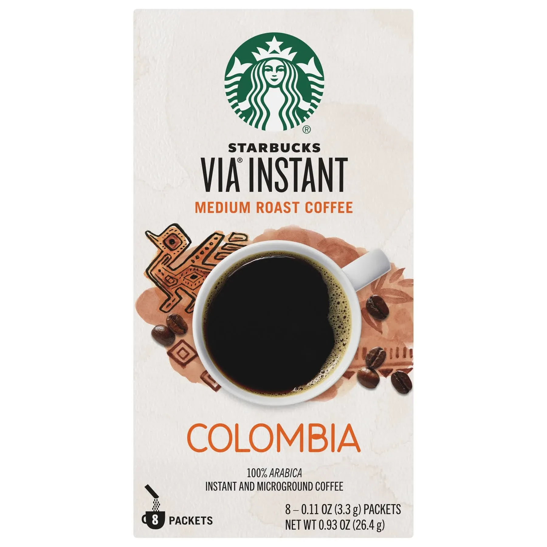 Starbucks VIA Instant Coffee Dark Roast Packets — French Roast — 1 box (50 packets)