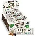 Aloha Protein Bars, Organic, Chocolate Fudge Brownie - 12 pack, 1.98 oz bars