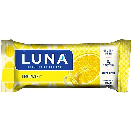 Luna Nutrition Bar Lemon Zest -- 15 Bars