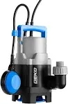 DEKOPRO 400W 1/2HP Sump Pump 1981GPH Submersible Pump Clean/Dirty Water Pump Swimming Pool Garden Tub Pond Flood Drain w/Float Switch and Long 16ft Cable