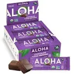 Aloha Protein Bars, Organic, Chocolate Fudge Brownie - 12 pack, 1.98 oz bars