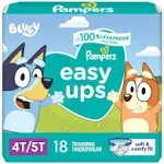 Pampers Easy Ups Training Underwear Boys Size 6 4t-5t 18 Count