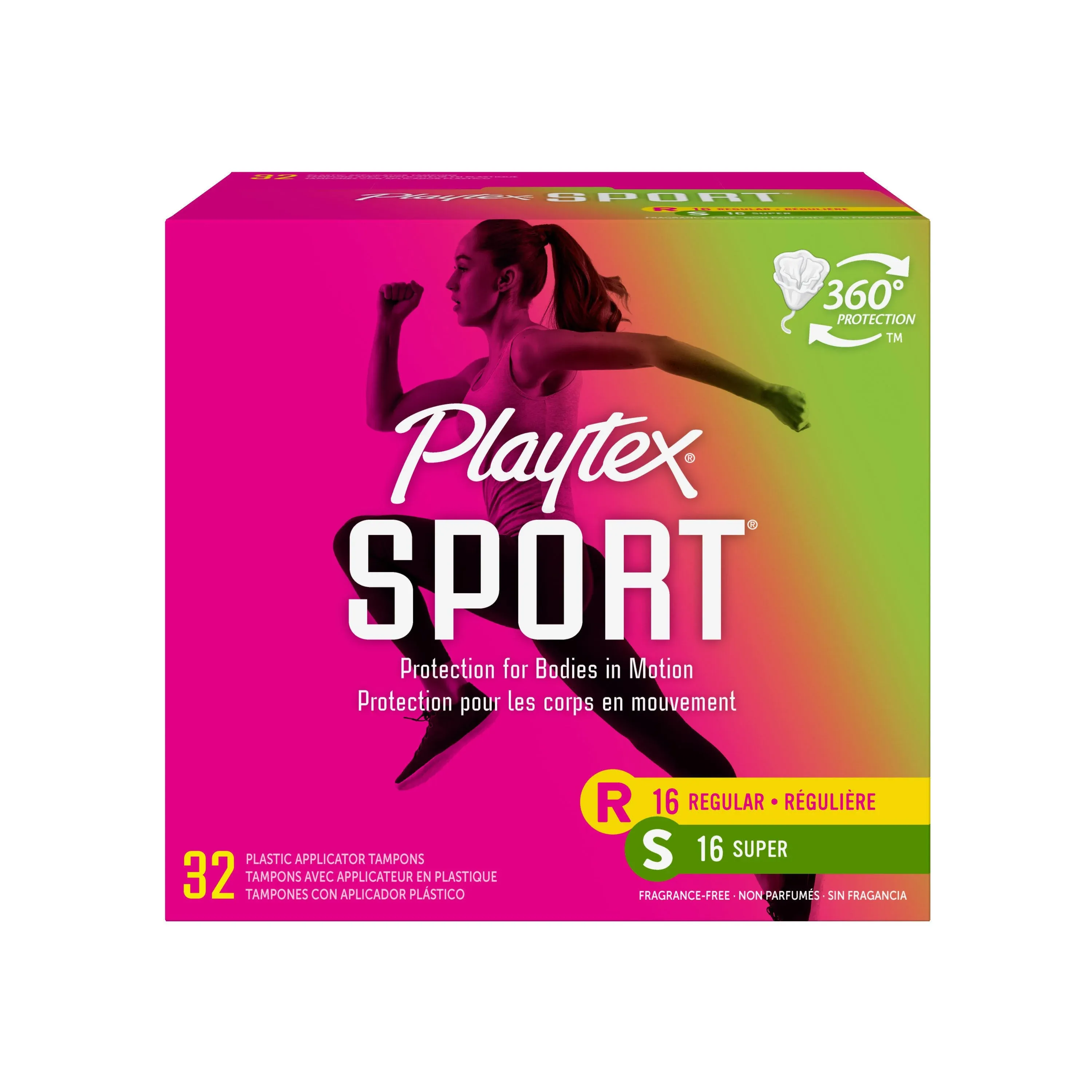 Playtex Tampons, Regular/Super - 32 ct