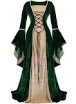 Haorugut Renaissance Dress Women Medieval Dress Renaissance Costumes for Women Fairy