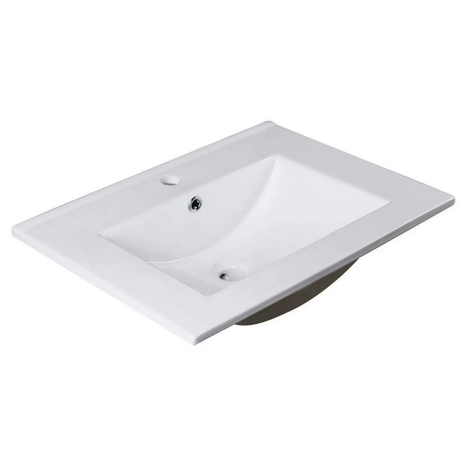 Fresca Torino 24" White Integrated Sink with Countertop