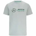 Mercedes AMG Petronas F1 Large Logo T-Shirt - Grey Unisex