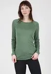 Women's Smartwool Classic All-Season Merino Long Sleeve Base Layer Large Fern Green