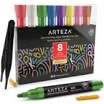 Arteza Liquid Chalk Markers, Metallic - Set of 8