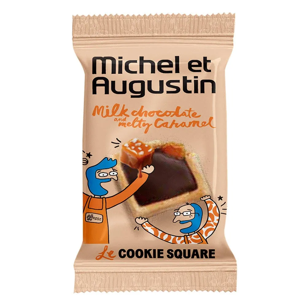 Michel et Augustin Milk Chocolate Caramel Mini Cookie Squares