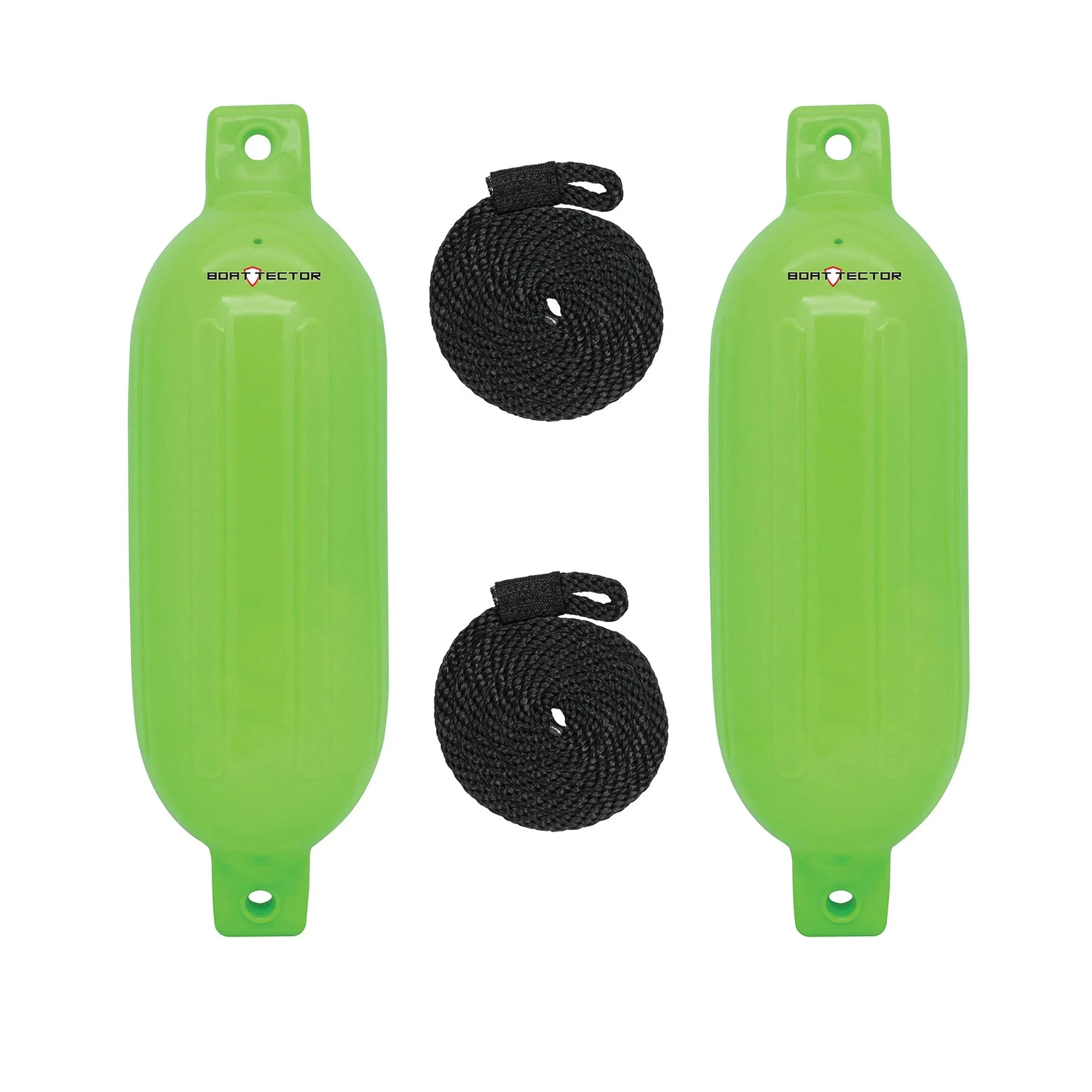 Extreme Max BoatTector Neon Green Inflatable Fender Value Pack (2-Pack) 3006.7587