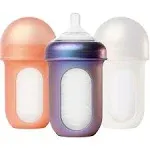 Boon Nursh Silicone Pouch Bottle 3-Pack | Metallic