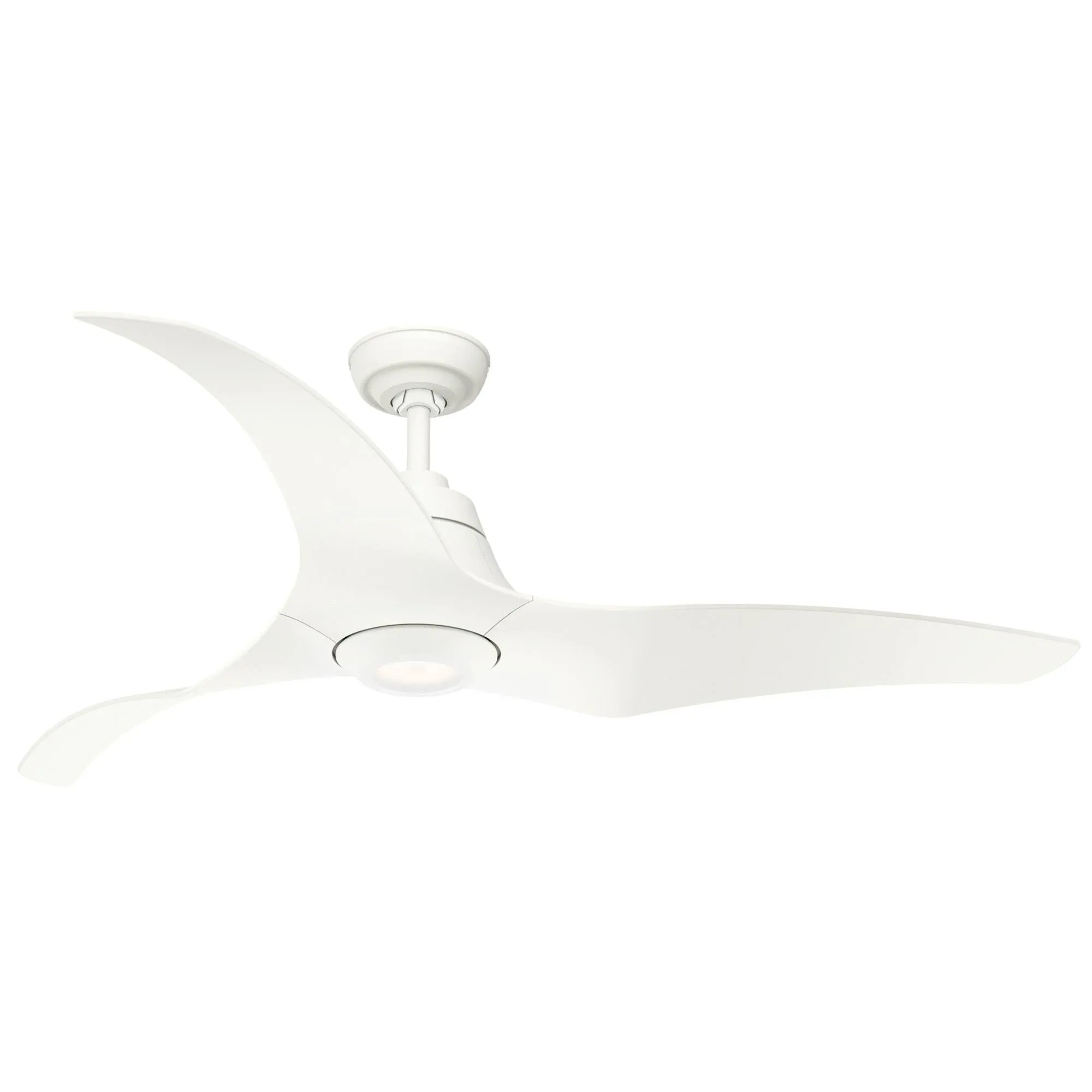 Arwen 60 in. Integrated LED Indoor Porcelain White Ceiling Fan with Light Kit and Remote Included