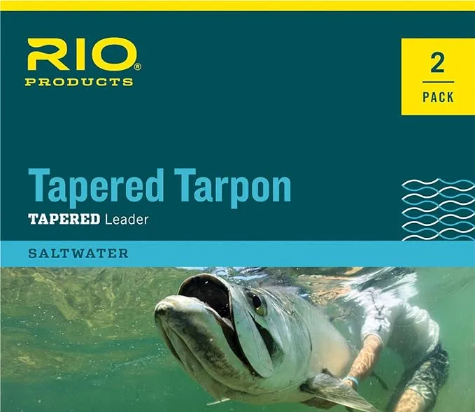 Tapered Tarpon Leader 12ft 40/60LB- 2pk