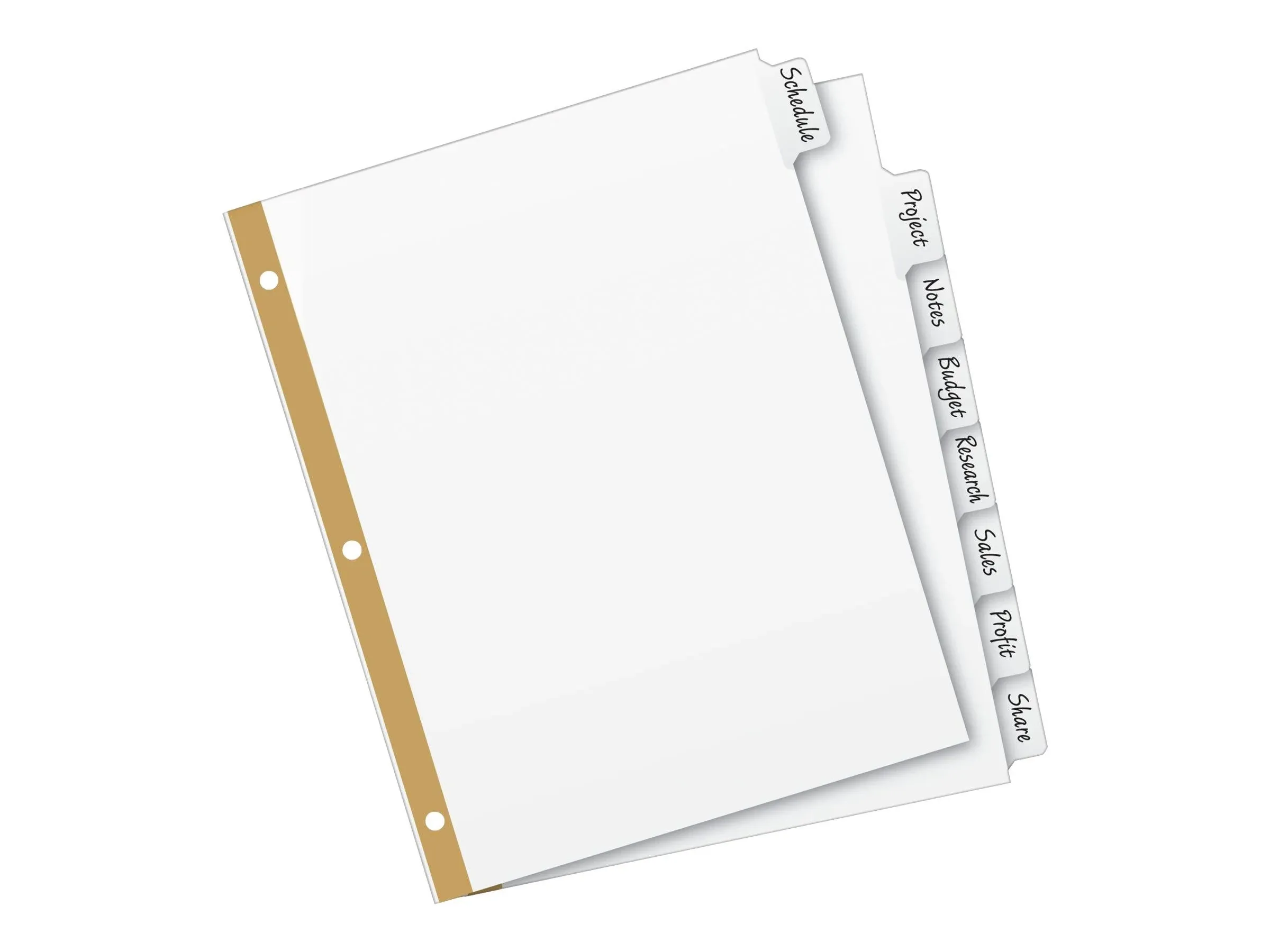 Avery Advantages Dividers, Write-On, Big Tab - 8 dividers