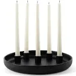 Three and Free Black Candlestick Holders