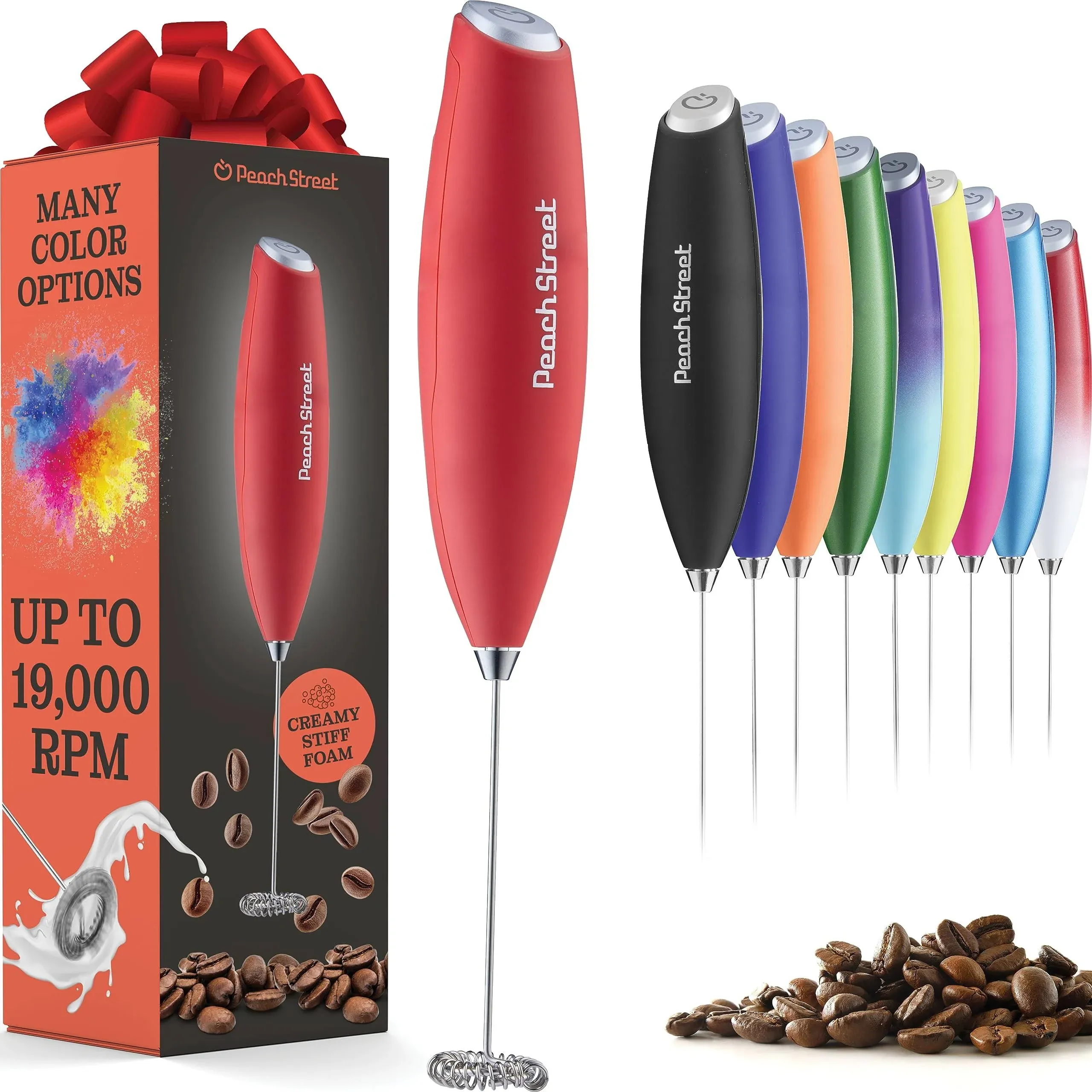 Powerful Handheld Milk Frother, Mini Milk Foamer, Battery Operated (Not