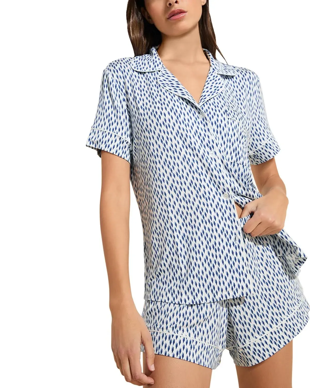 Eberjey Women's Gisele Printed Relaxed Short PJ Set