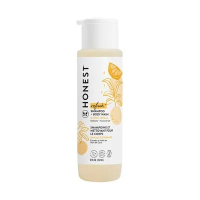 The Honest Company 2-in-1 Cleansing Shampoo + Body Wash | Gentle for Baby | Naturally Derived, Tear-free, Hypoallergenic | Lavender Calm, 18 fl oz