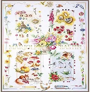 Lanarte Four Seasons Cross Stitch Kit