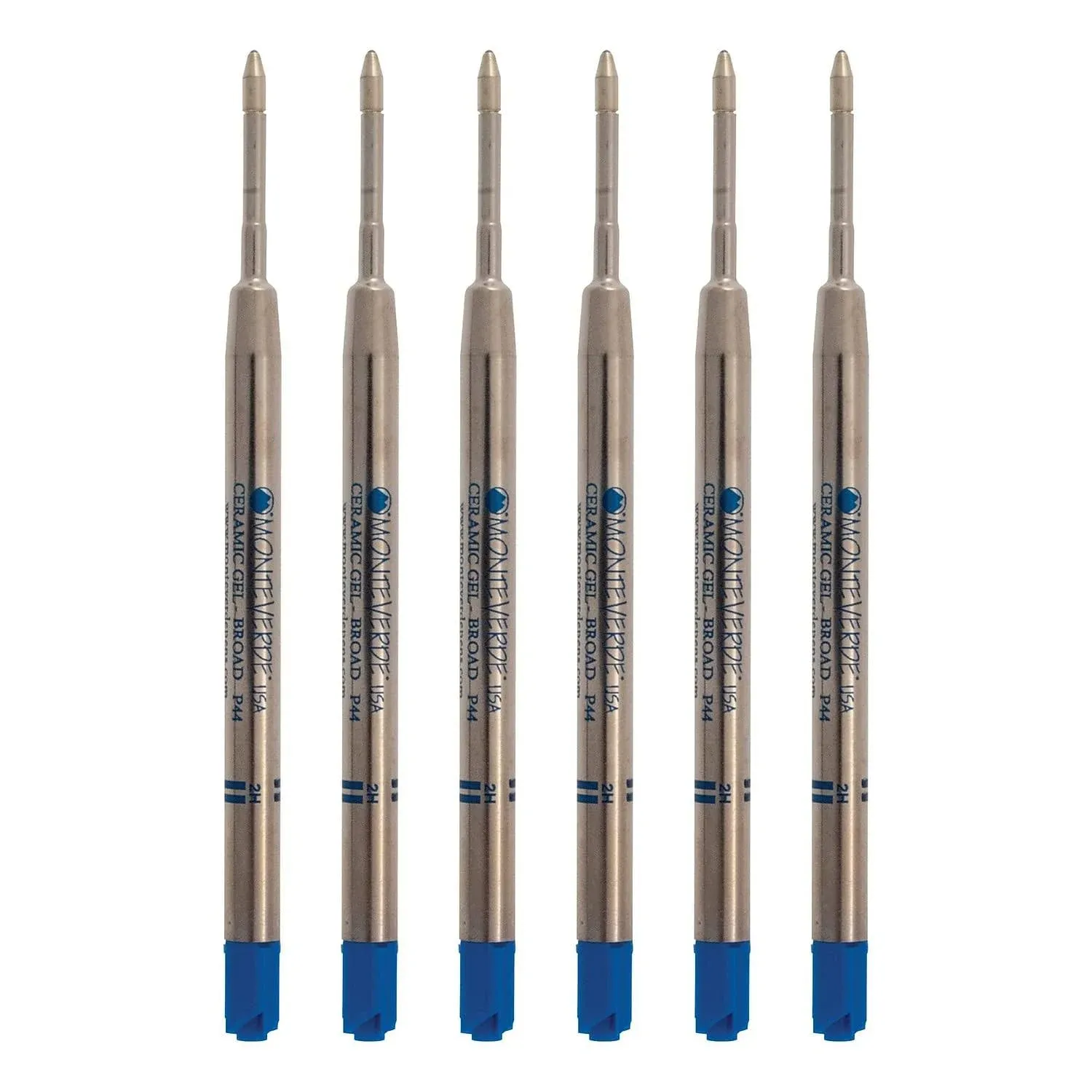 Monteverde Capless Ceramic Gel Refill to Fit Parker Ballpoint Pens, Broad Blue/Black (P443BB)