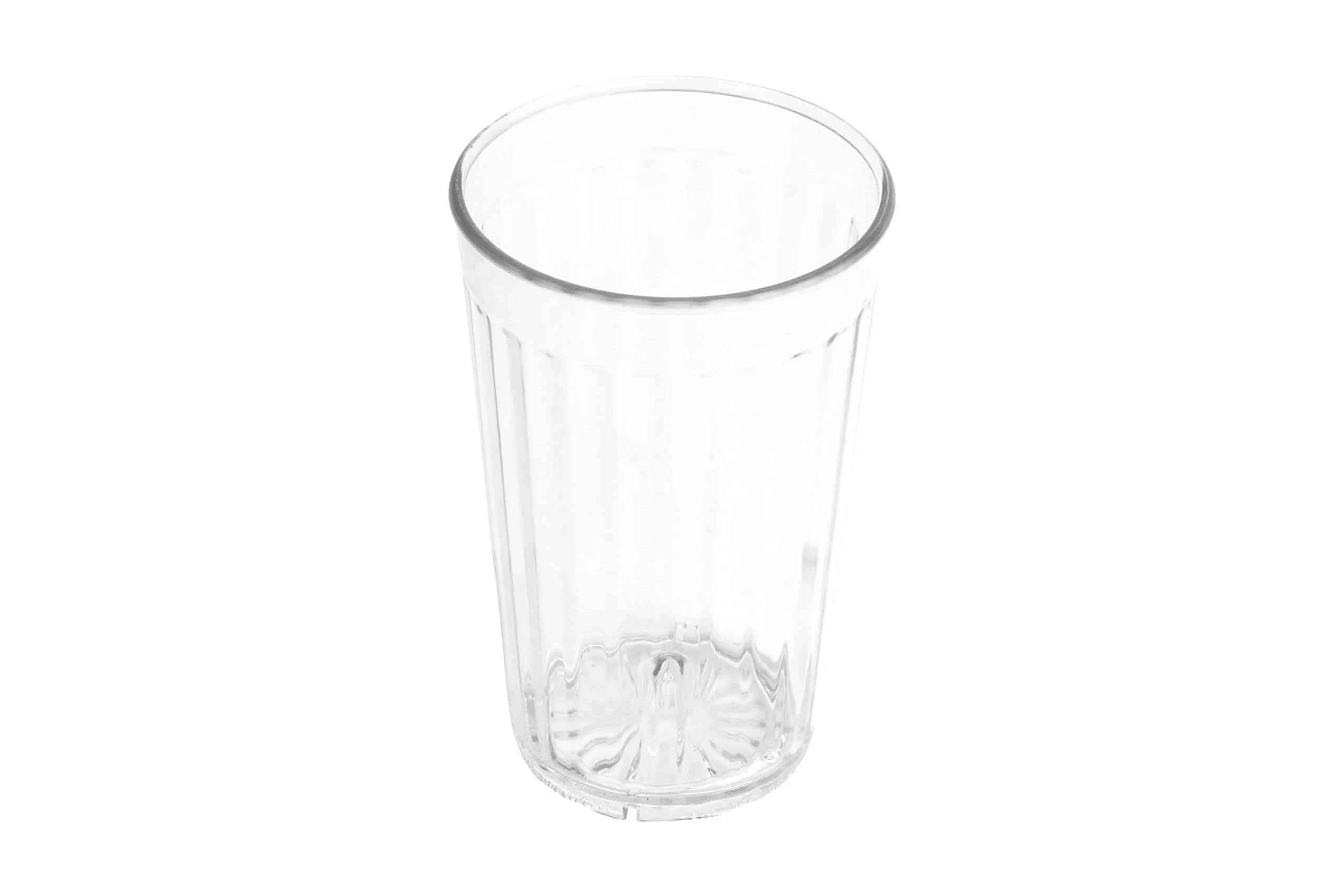 G.E.T. 8805-1-CL-EC Heavy-Duty Shatterproof Plastic Faceted Tumblers, 5 Ounce, Clear (Set of 4)