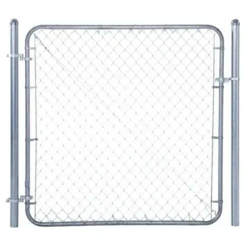 6 ft. W x 4 ft. H Galvanized Metal Adjustable Single Walk-Through Chain Link