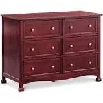 DaVinci Kalani 6-Drawer Double Wide Dresser - Rich Cherry