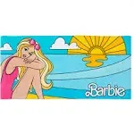 Barbie Super Soft Cotton Bath/Pool/Beach Towel, Barbiecore 58 in x 28 in, (Official Barbie Product) By Franco