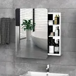 Kleankin Wall Mount Bathroom Medicine Cabinet Mirror