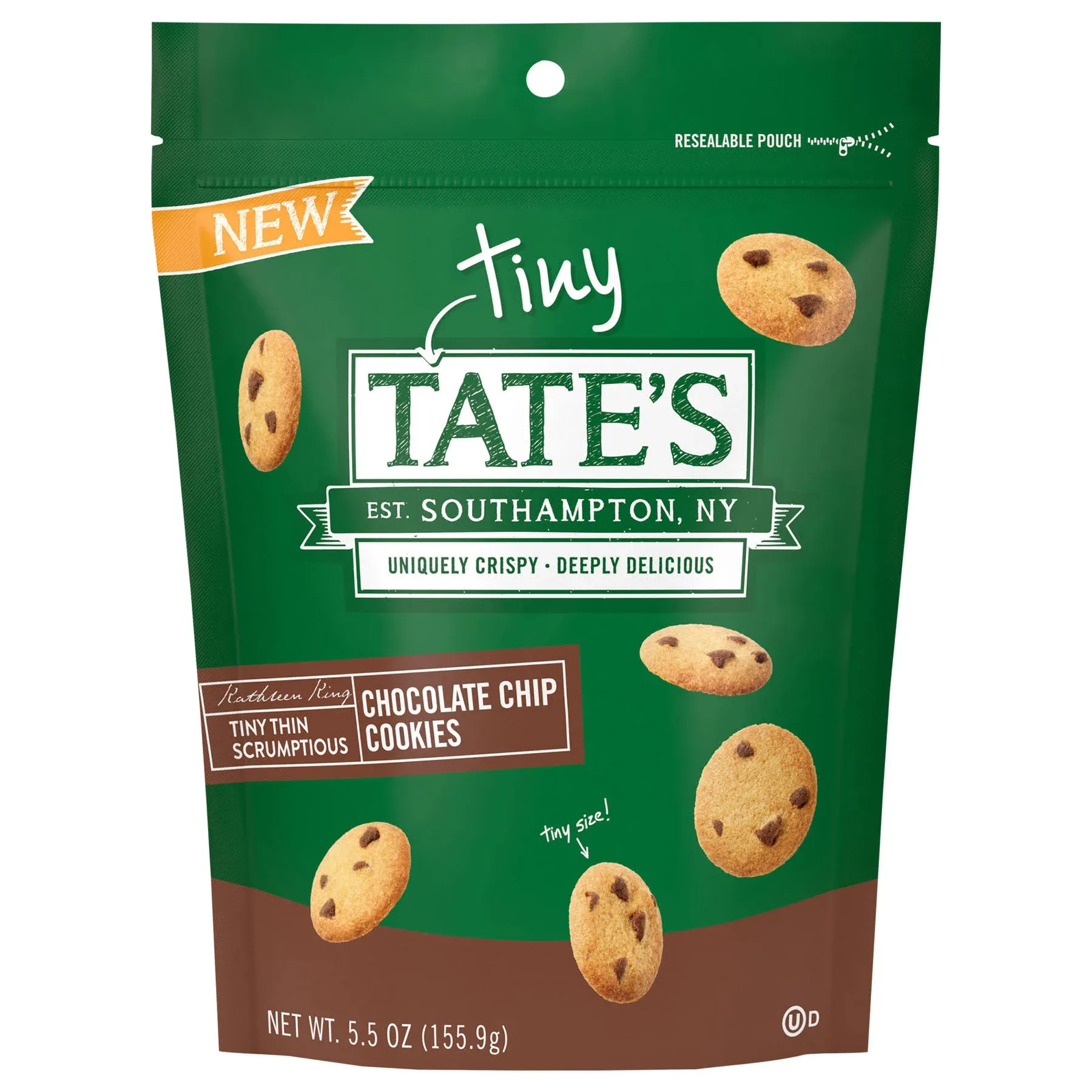 Tate's Bake Shop Tiny Cookies Chocolate Chip 5.5 oz Bag