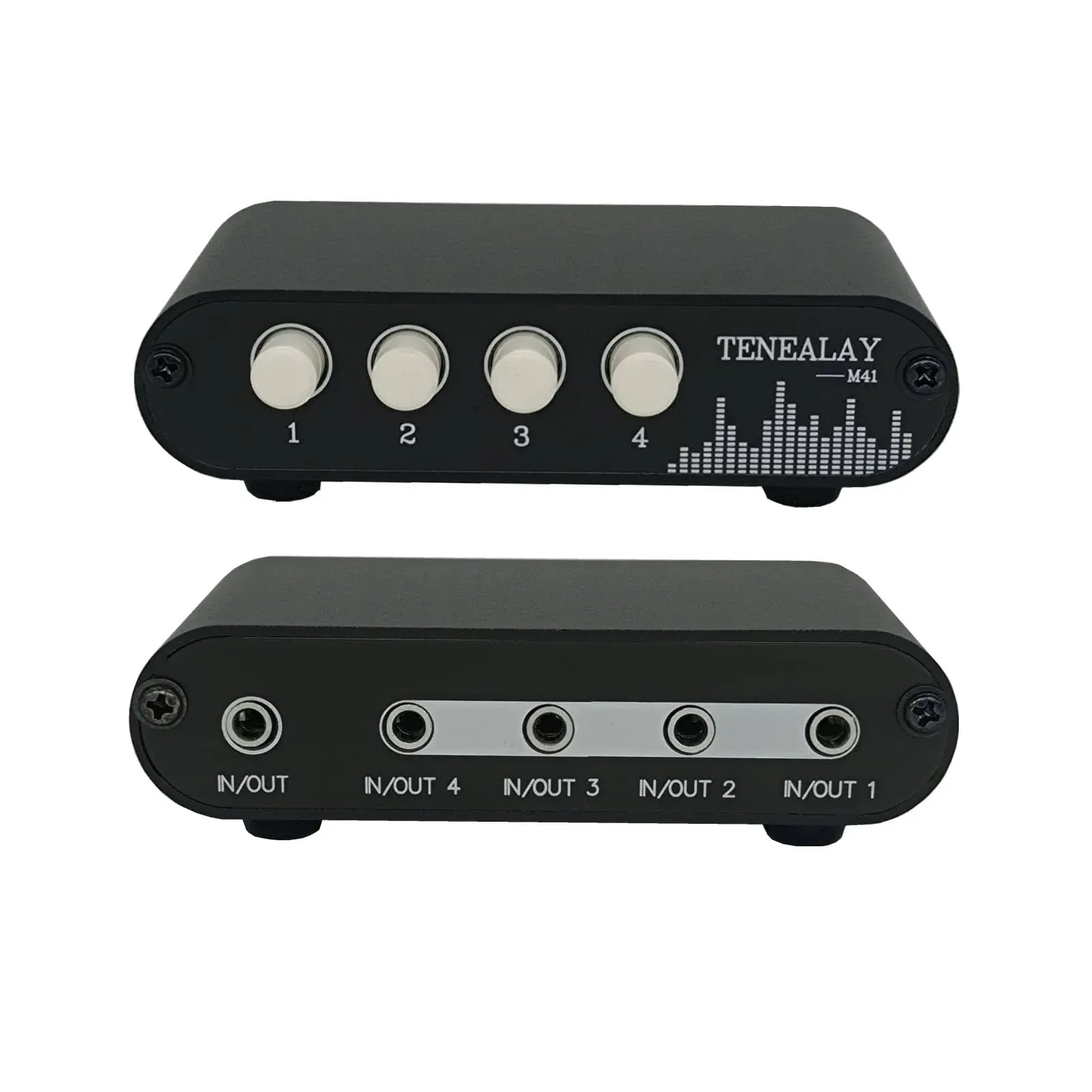 4 in 1 out / 1 in 4 out AUX 3.5mm Stereo Audio input Signal Source Switcher M41