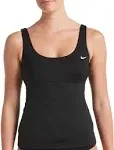 Nike Essentials Scoop Neck Tankini Top Midnight Navy / Medium